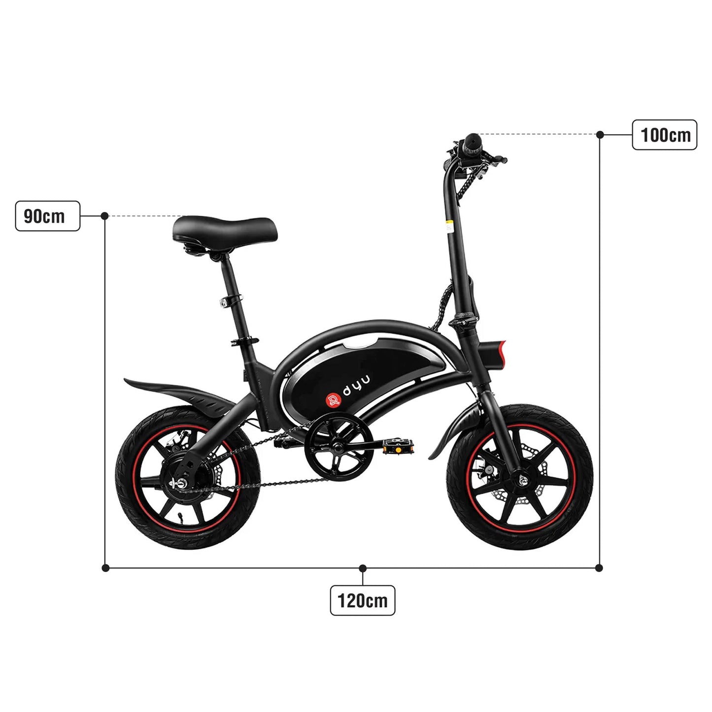 DYU D3F - Elcykel - Wheelyshop