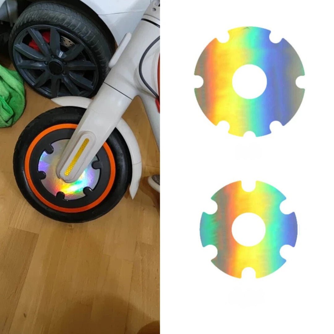 Reflektiv säkerhetsdekal hjulkåpa - Tillbehör - Wheelyshop