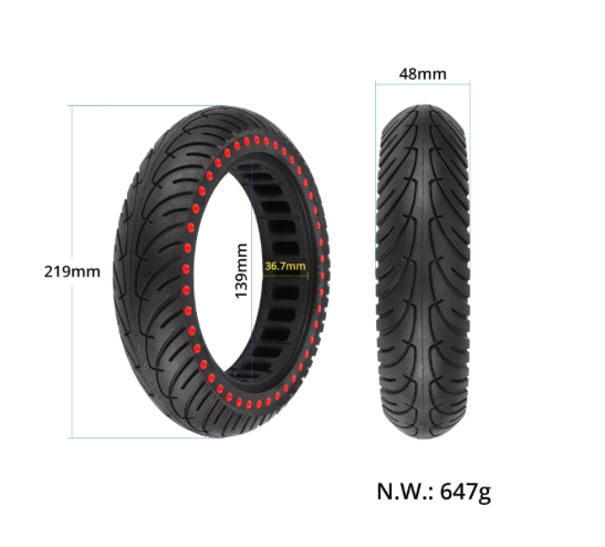 Tire 8.5" Semi-solid Xiaomi - Dot Edition