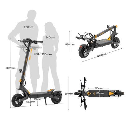 Ausom L1 ABE - Elsparkcykel - Wheelyshop