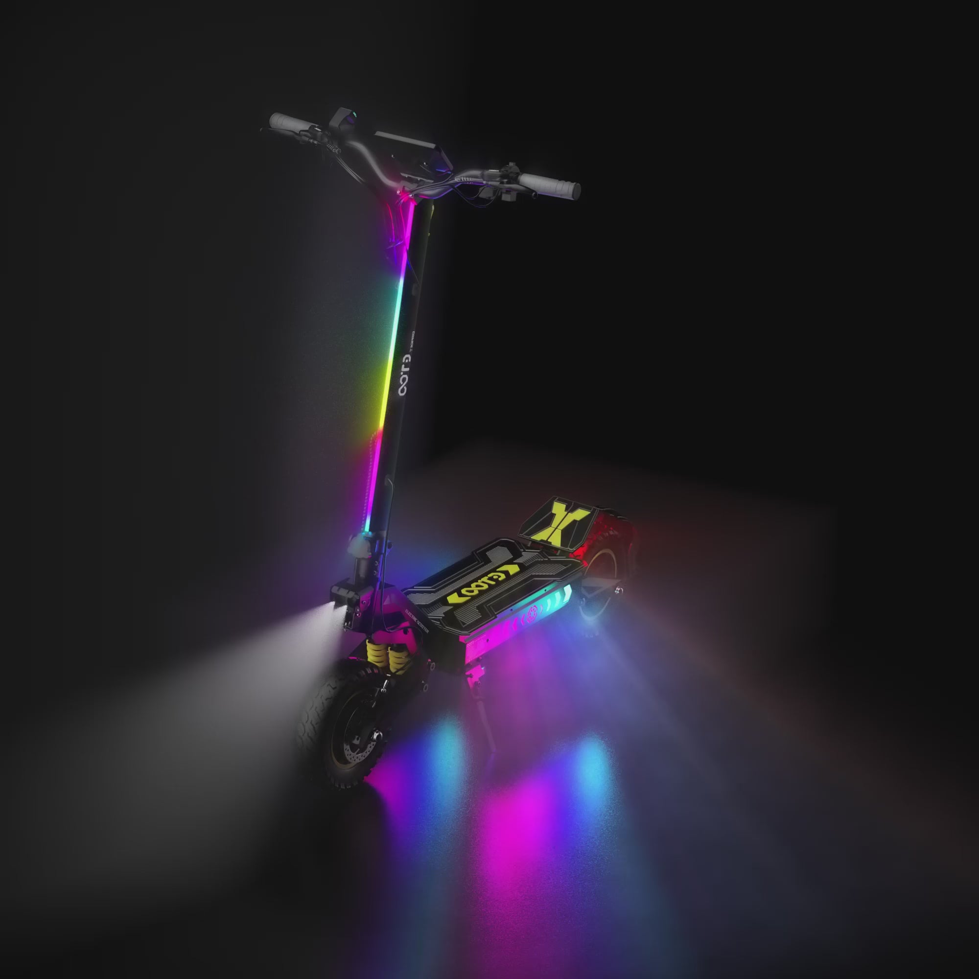 OOTD T10 Pro E-Scooter - Lighting display