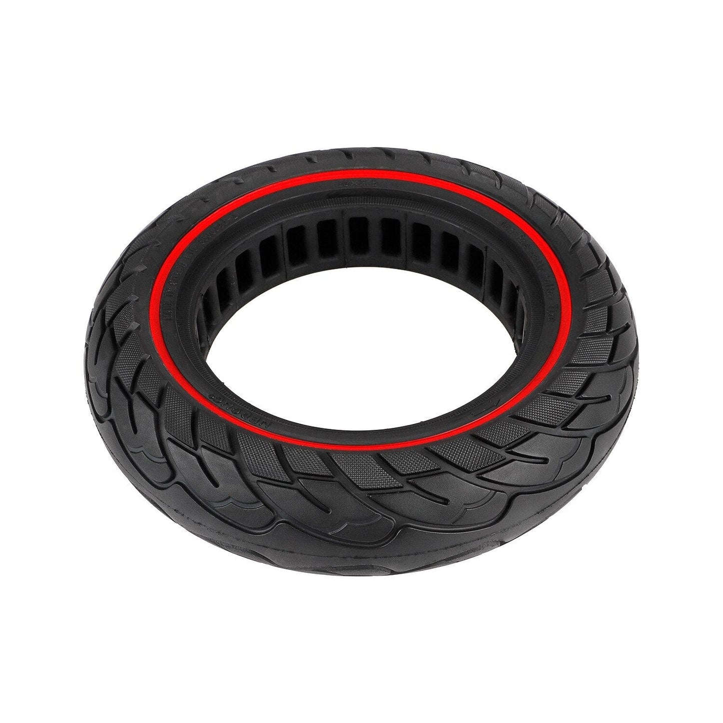 Däck 10" Semi-solida Ninebot G30 - Red Line Edition | Stiliga däck av gummi och färg i svart med röda detaljer | Wheely Shop