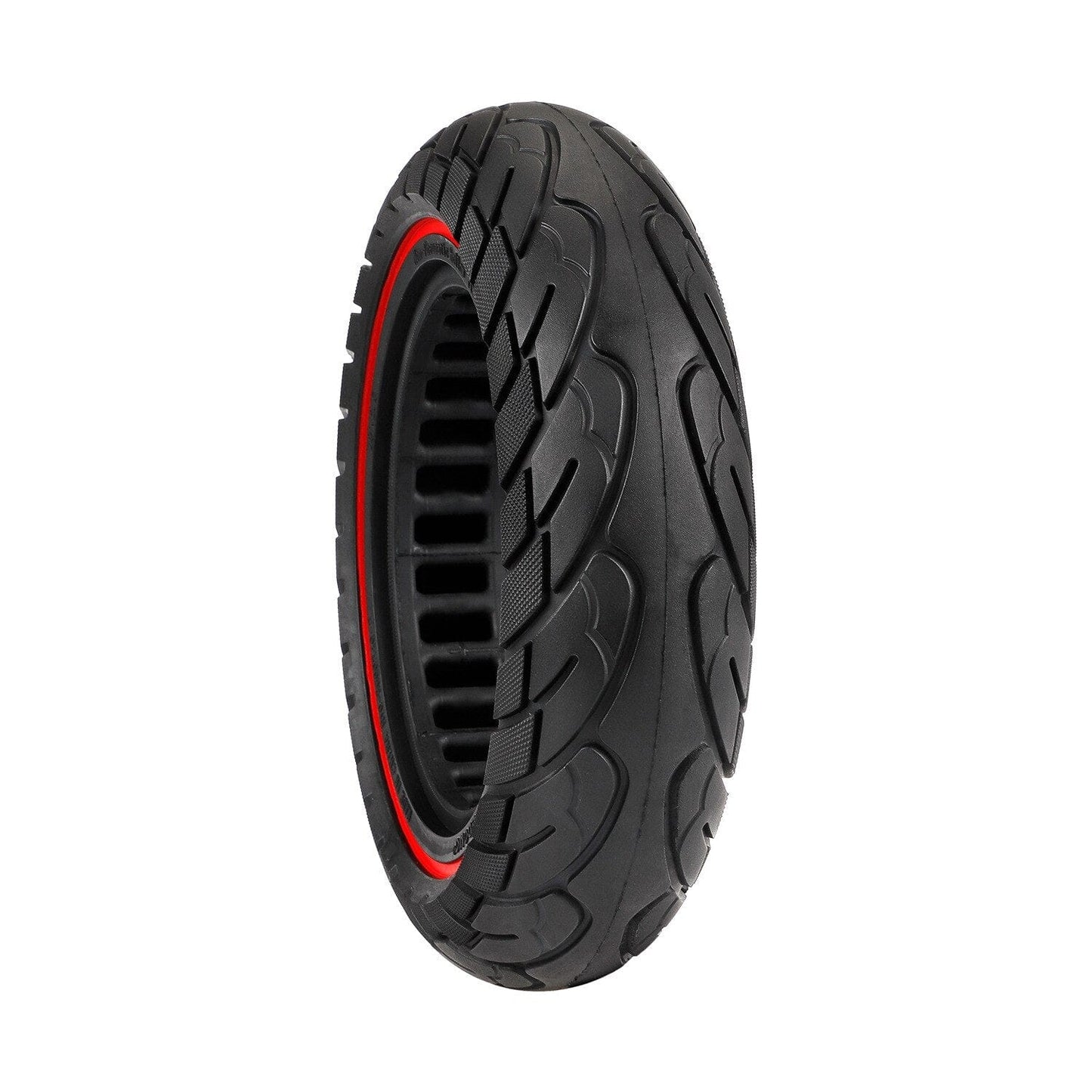 Däck 10" Semi-solida Ninebot G30 - Red Line Edition | Stiliga däck av gummi och färg i svart med röda detaljer | Wheely Shop