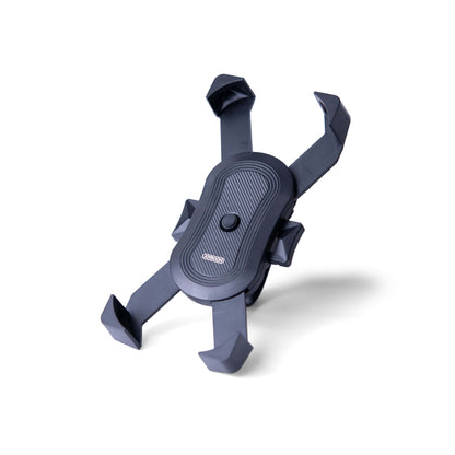 Smart mobilhållare | Stabil till elsparkcykel. Material av ABS-plast i svart färg passar mobiler 4,0-6,8 tum | Wheely Shop