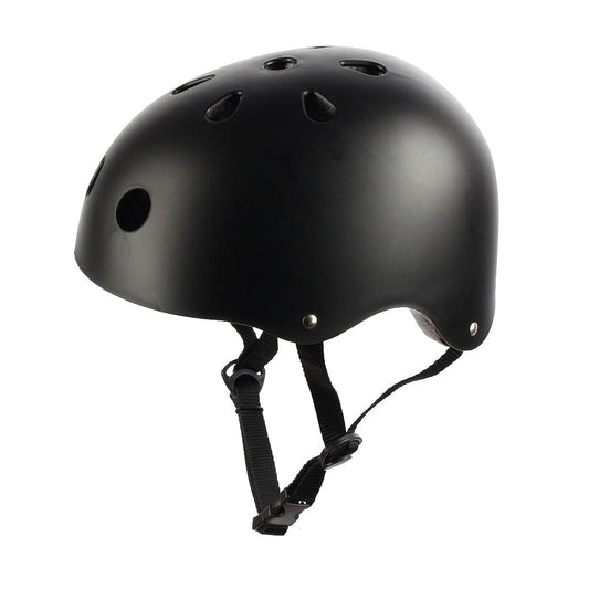 Standard hjälm | Hållbar och stabil elsparkcykelhjälm som skyddar skallen. Material av ABS-plast med svart färg | Wheely Shop