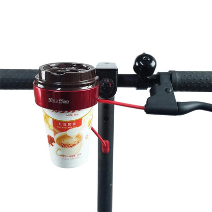 Smart kaffehållare | Stadig hållare till elsparkcykel för kaffe. Material av metall i röd färg | Wheely Shop