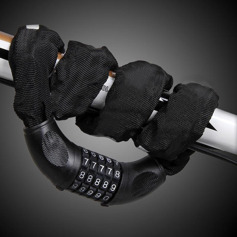 Smart Kedjelås | Lås din elsparkcykel utan uppsikt. Material av legerat stål i svart färg med en längd på 900mm | Wheely Shop