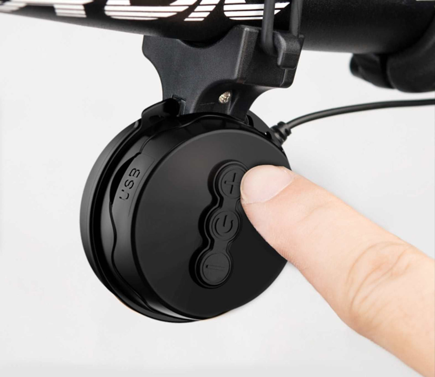 Elektrisk signalhorn knappar | 120dB signalhorn för din och andras säkerhet Material av ABS+PC i svart färg | Wheely Shop