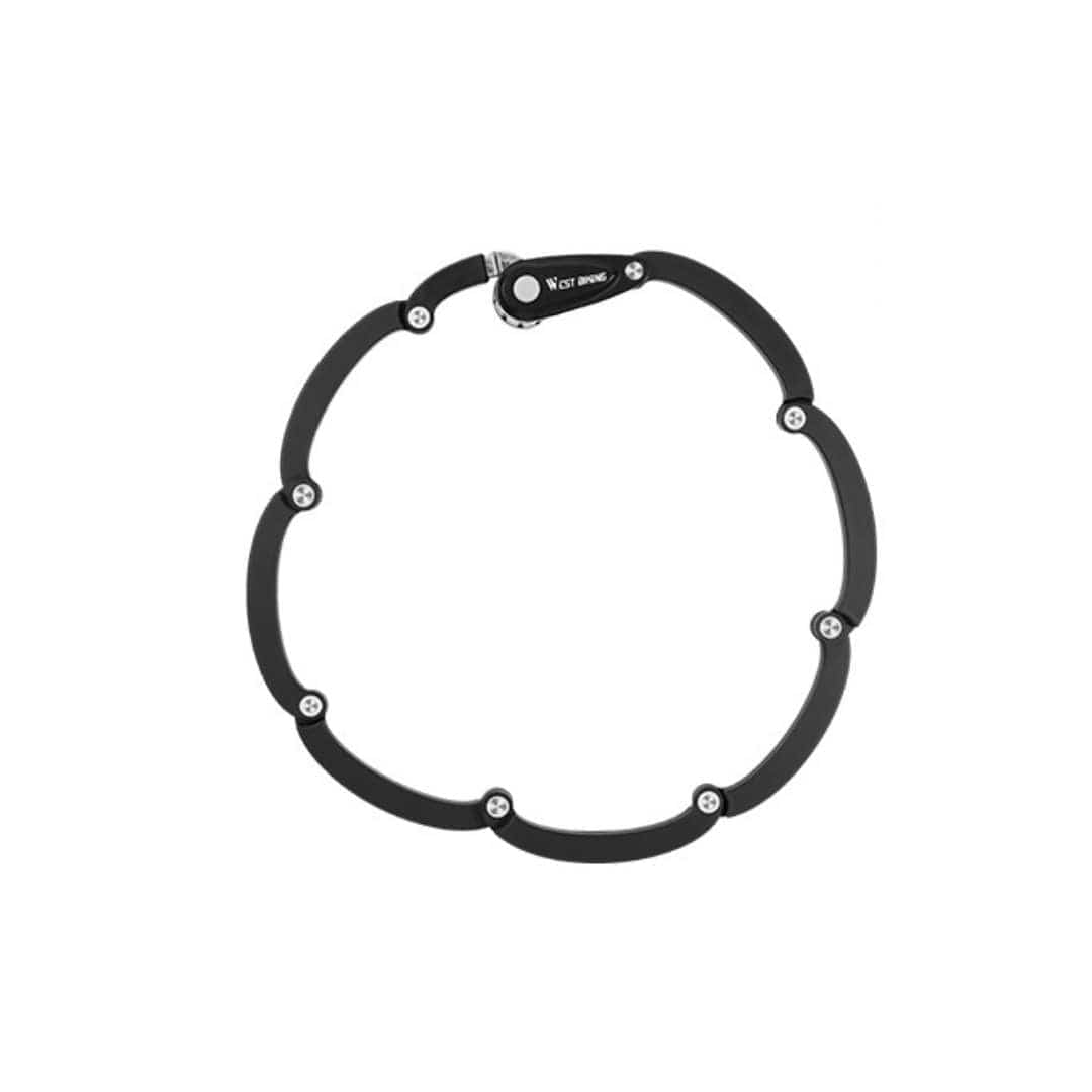 Smart spirallås | Lås ramen av elsparkcykeln / elscootern. Material av legerat stål med svart färg | Wheely Shop